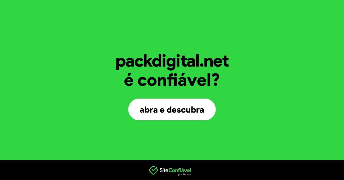O site packdigital.net é confiável?