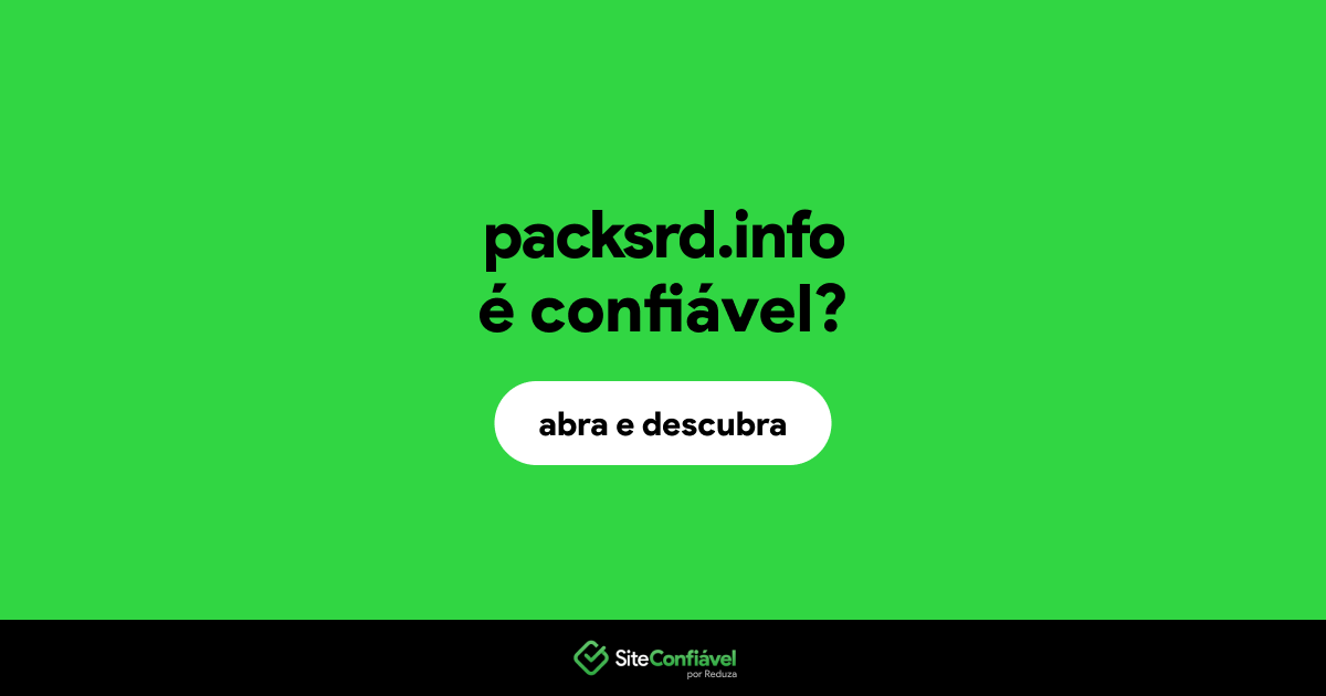 O site packsrd.info é confiável?