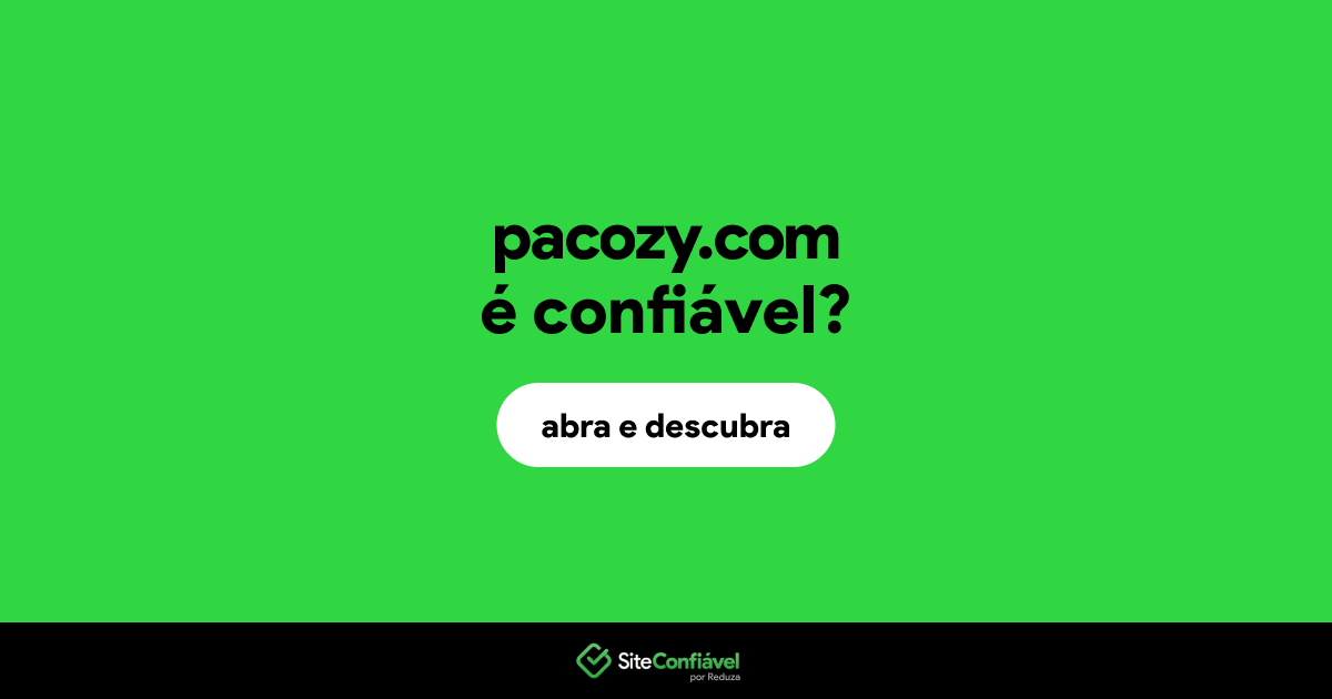 O site pacozy.com é confiável?