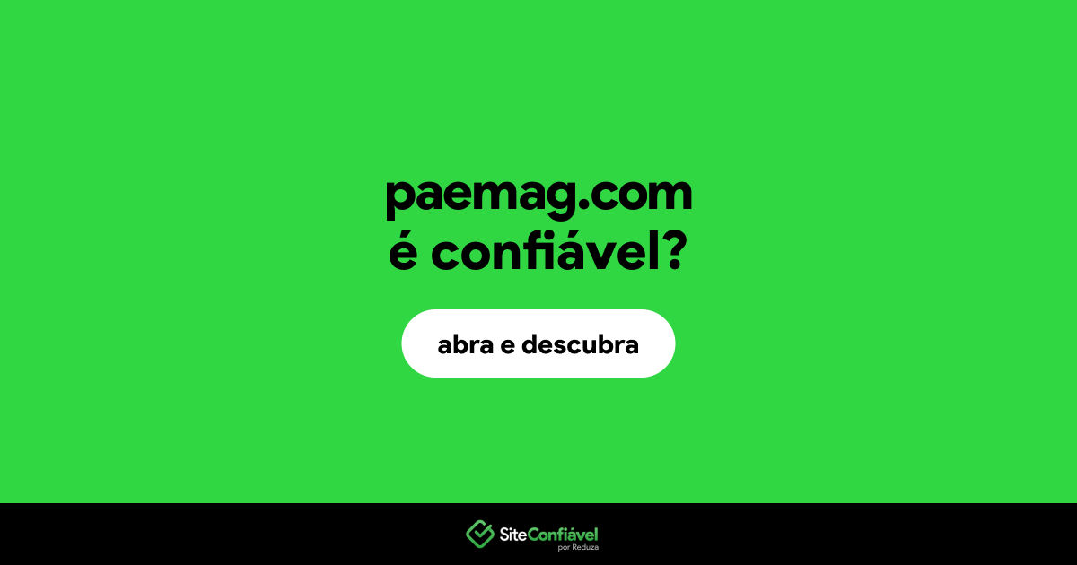O site paemag.com é confiável?
