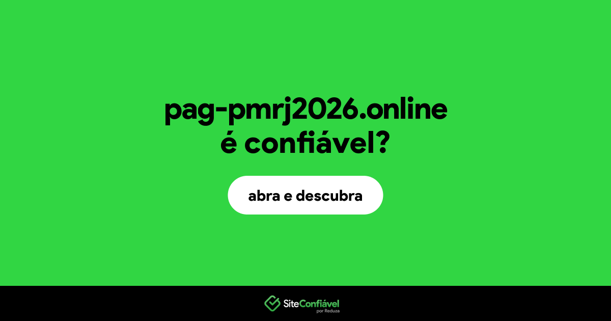 O site pag-pmrj2026.online é confiável?