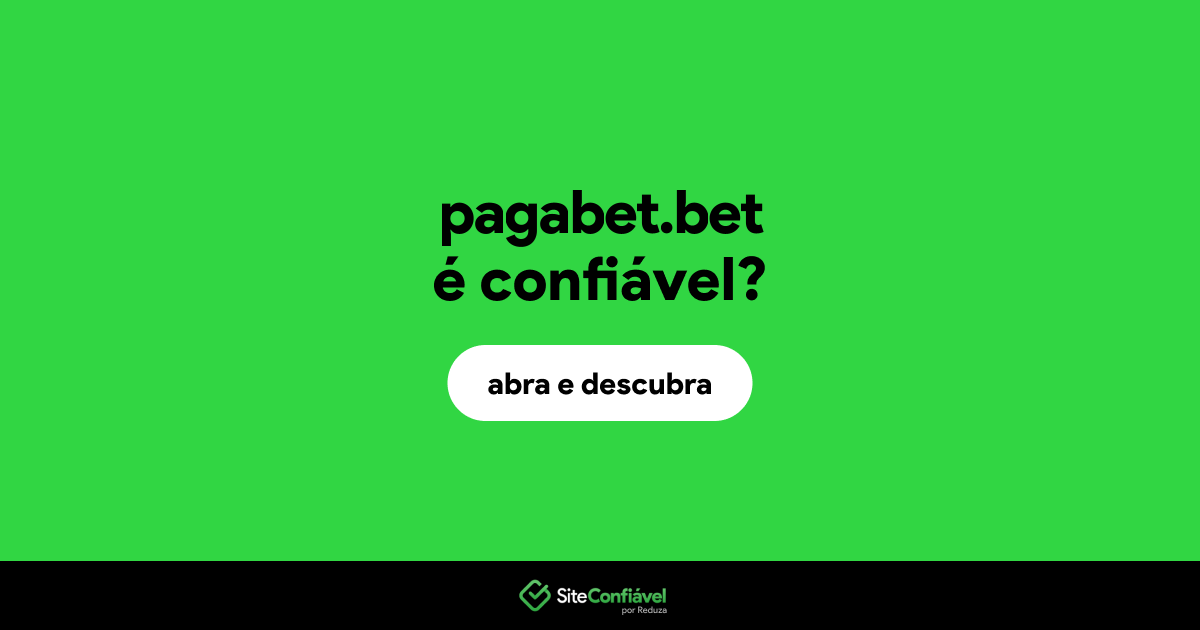 O site pagabet.bet é confiável?