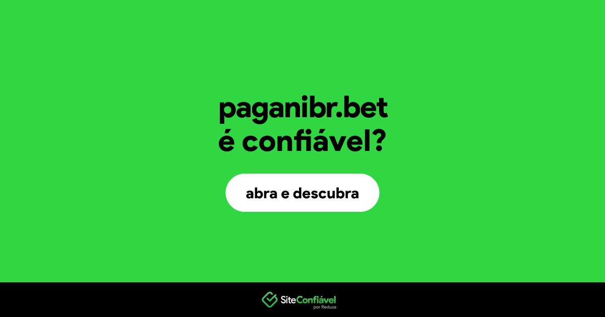 O site paganibr.bet é confiável?