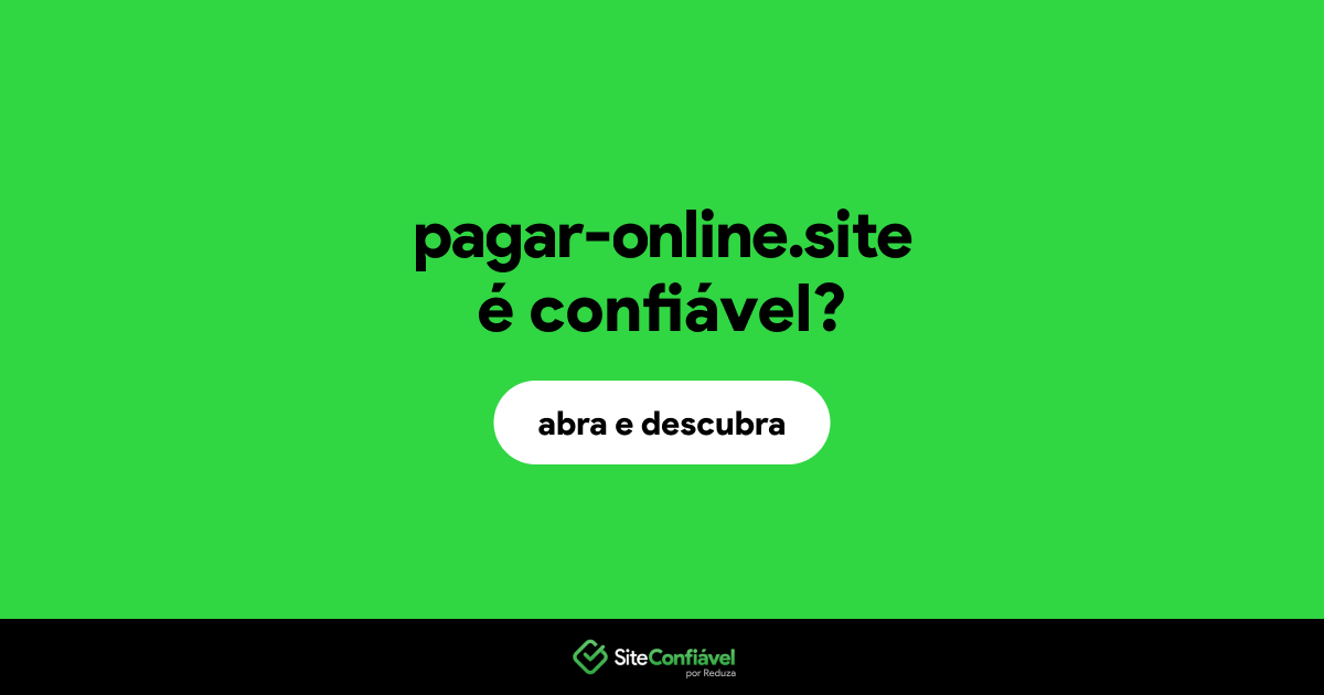 O site pagar-online.site é confiável?