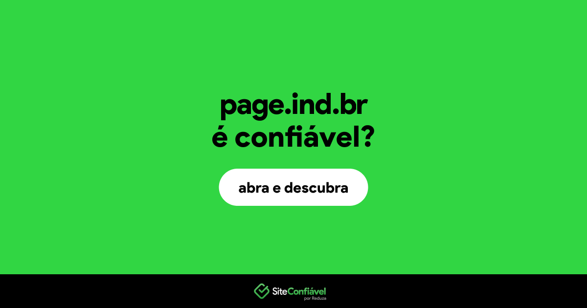 O site page.ind.br é confiável?