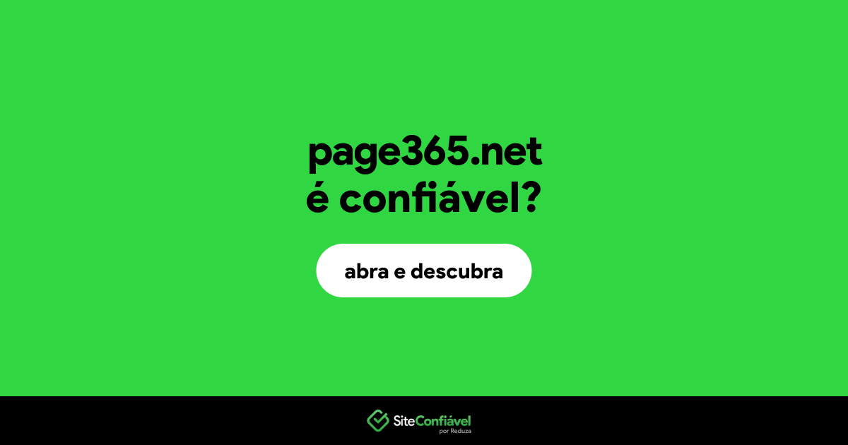 O site page365.net é confiável?
