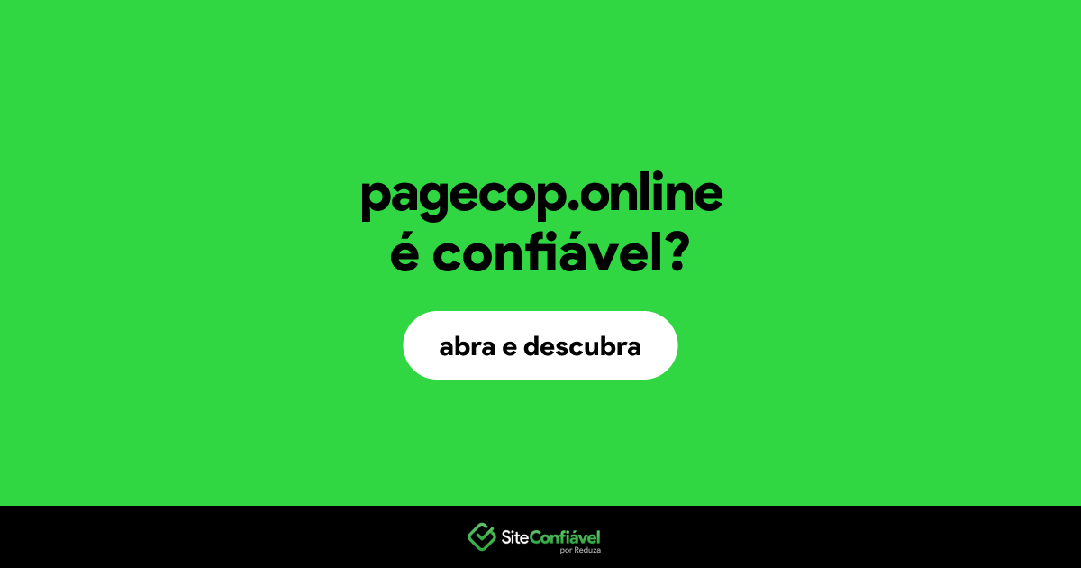 O site pagecop.online é confiável?
