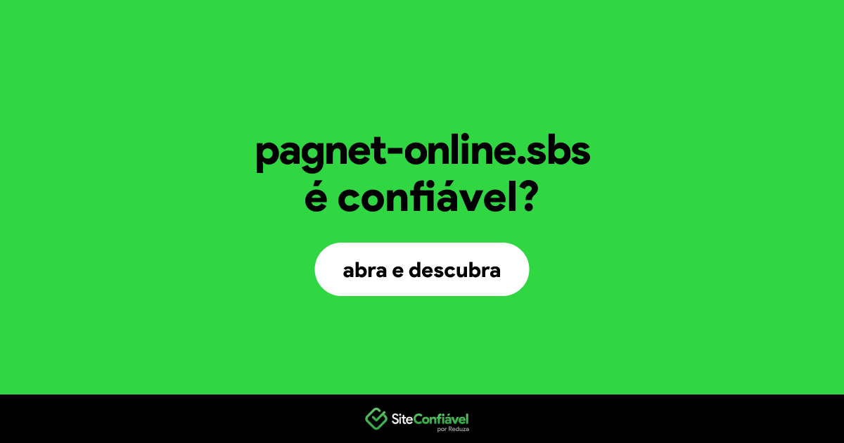 O site pagnet-online.sbs é confiável?