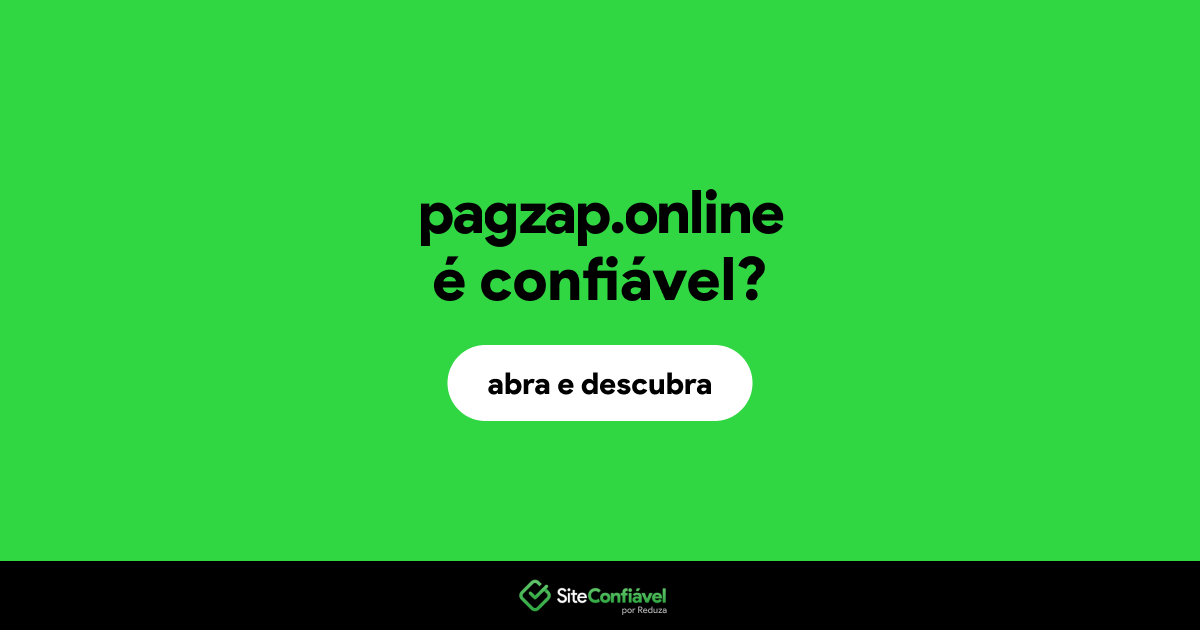 O site pagzap.online é confiável?