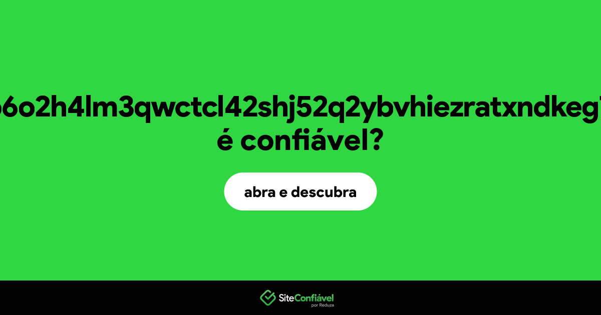 O site pah3djxlaro6o2h4lm3qwctcl42shj52q2ybvhiezratxndkeg7ozad.onion é confiável?