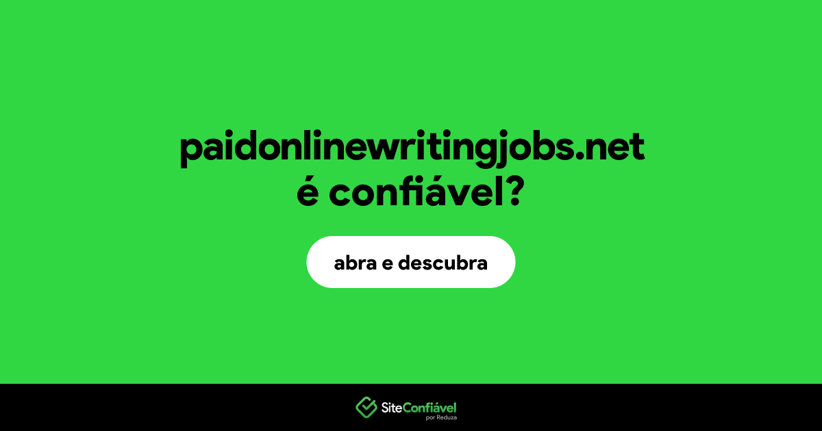 O site paidonlinewritingjobs.net é confiável?