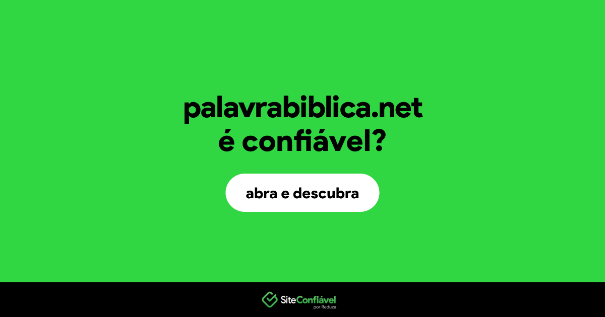 O site palavrabiblica.net é confiável?