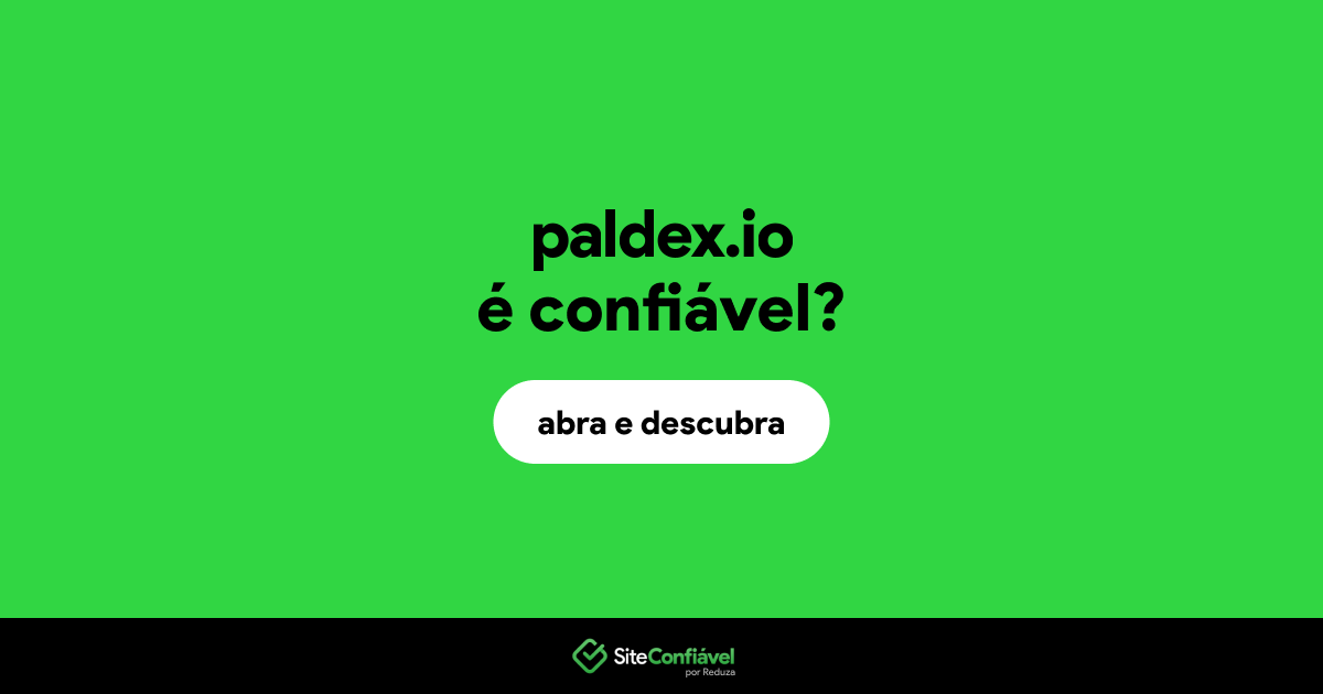 O site paldex.io é confiável?