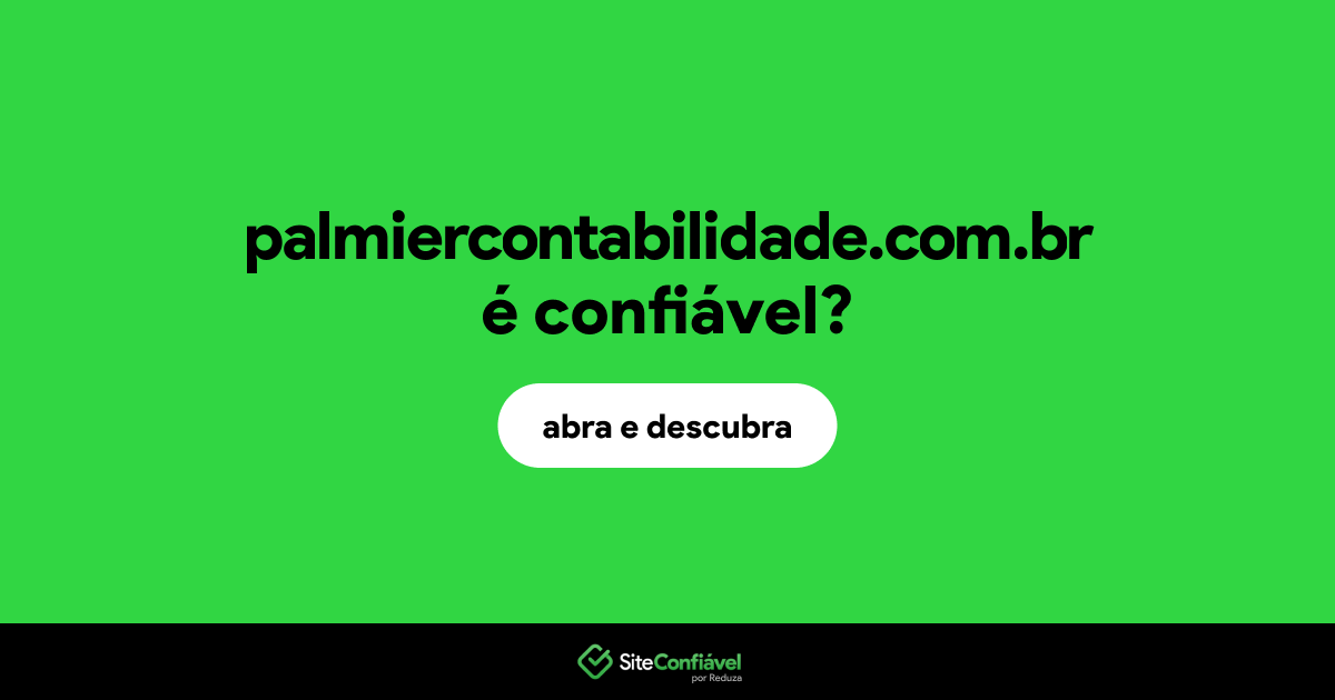O site palmiercontabilidade.com.br é confiável?