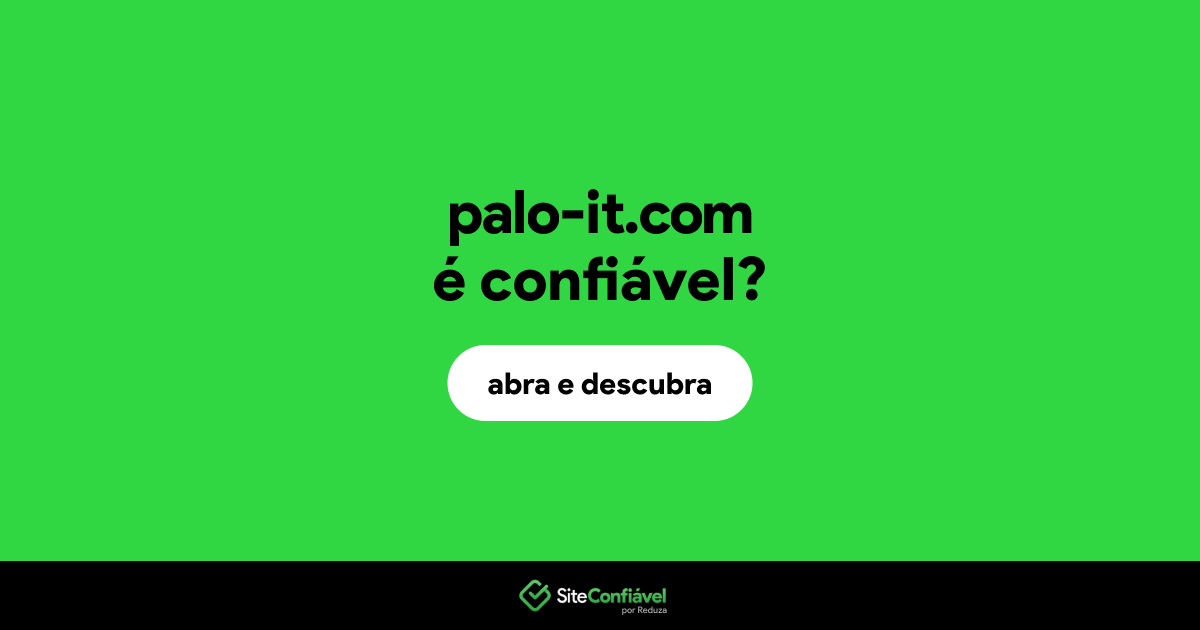 O site palo-it.com é confiável?