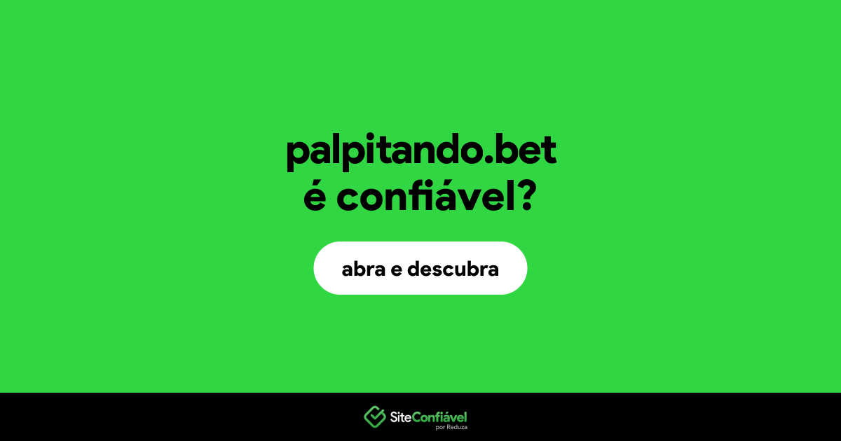 O site palpitando.bet é confiável?