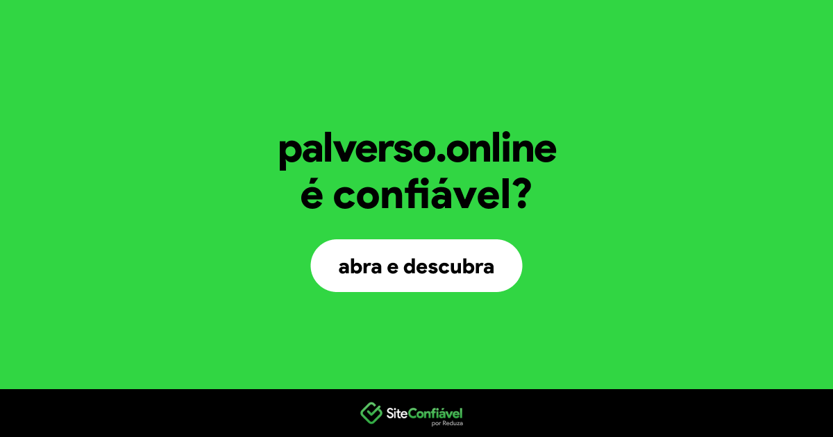 O site palverso.online é confiável?