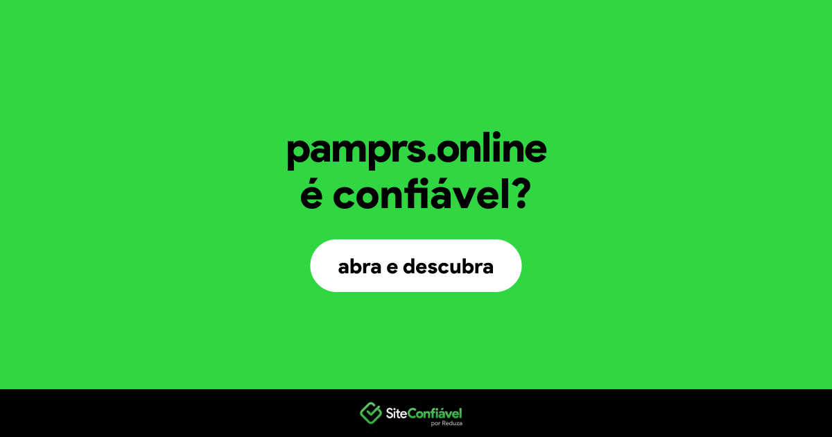 O site pamprs.online é confiável?