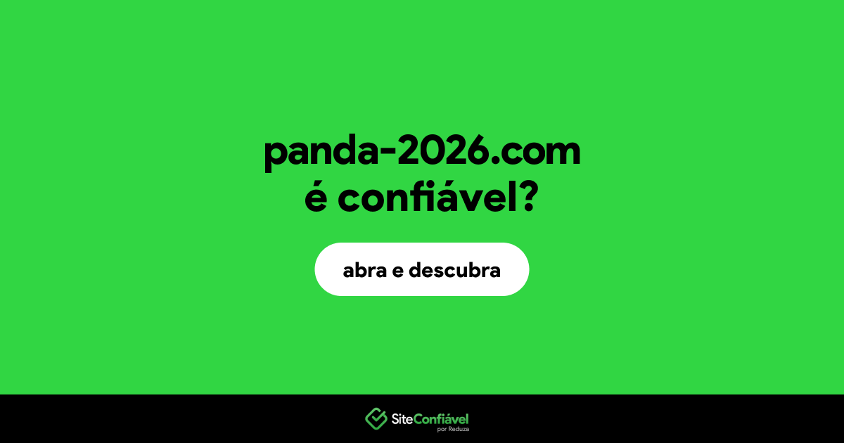 O site panda-2026.com é confiável?