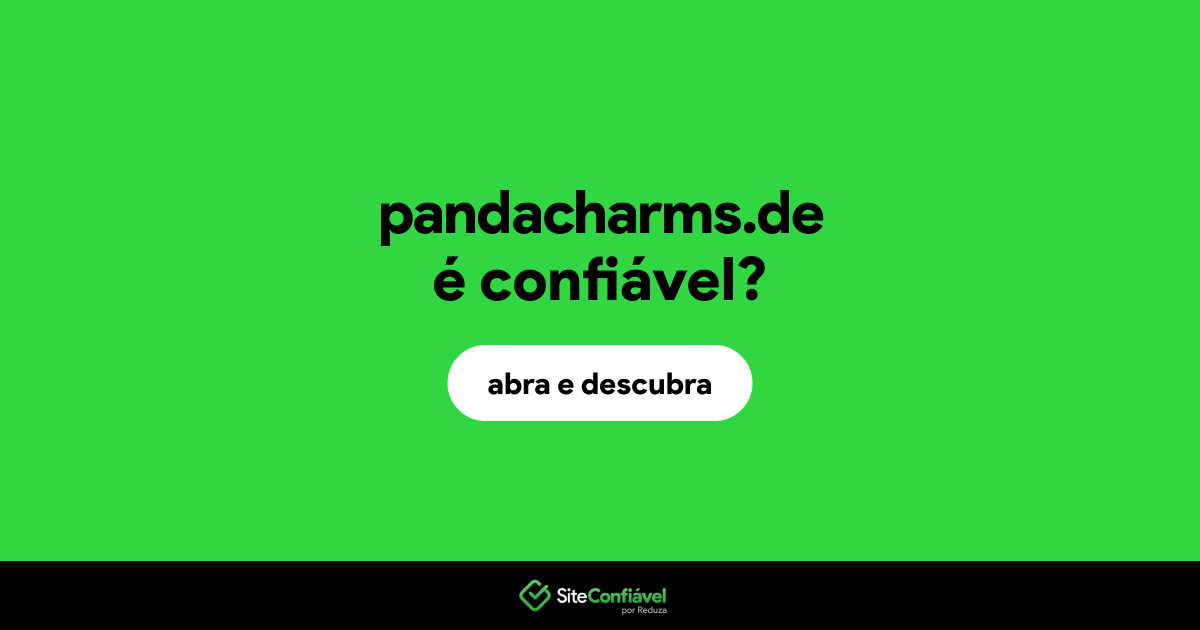 O site pandacharms.de é confiável?