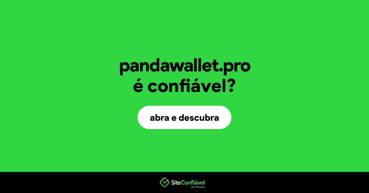 O site pandawallet.pro é confiável?