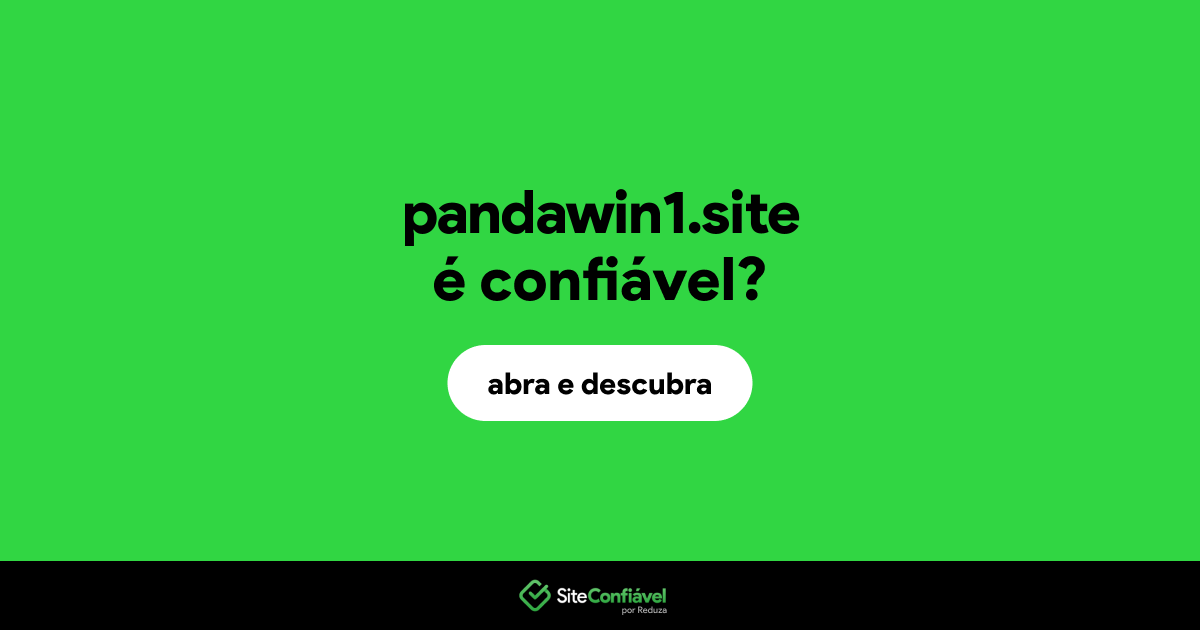 O site pandawin1.site é confiável?