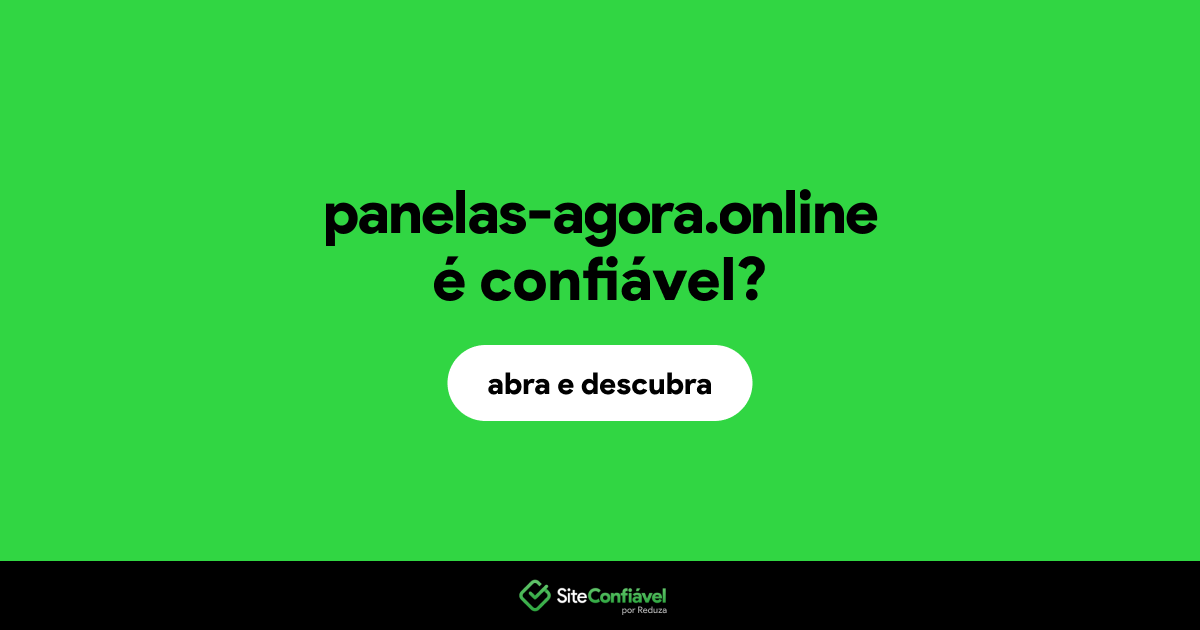 O site panelas-agora.online é confiável?