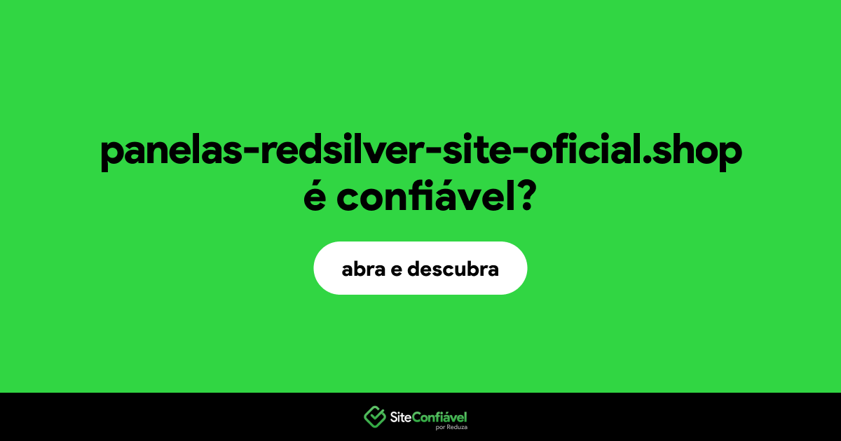 O site panelas-redsilver-site-oficial.shop é confiável?