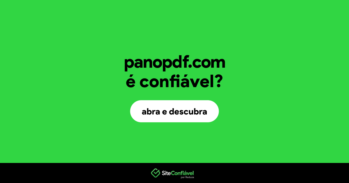 O site panopdf.com é confiável?