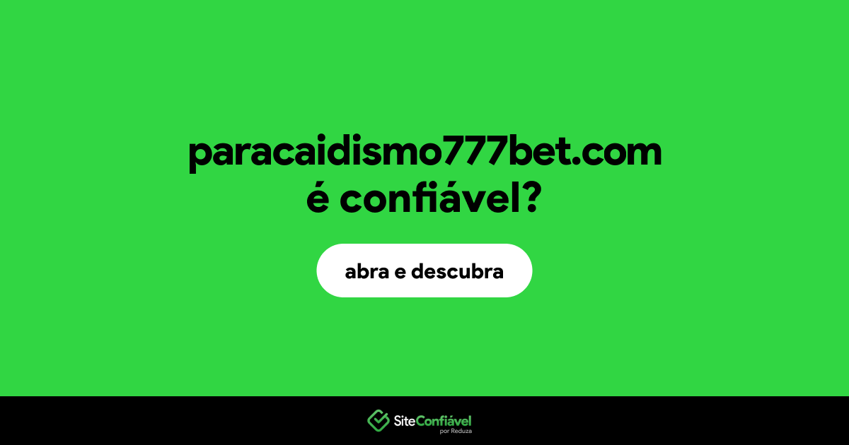 O site paracaidismo777bet.com é confiável?