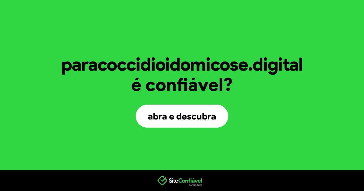 O site paracoccidioidomicose.digital é confiável?
