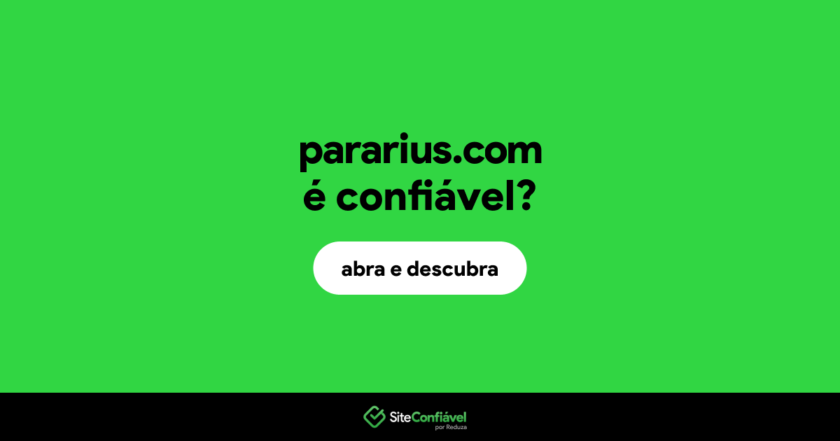O site pararius.com é confiável?