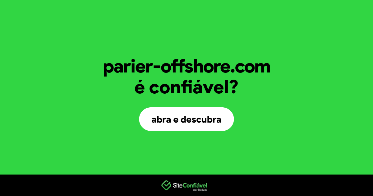 O site parier-offshore.com é confiável?