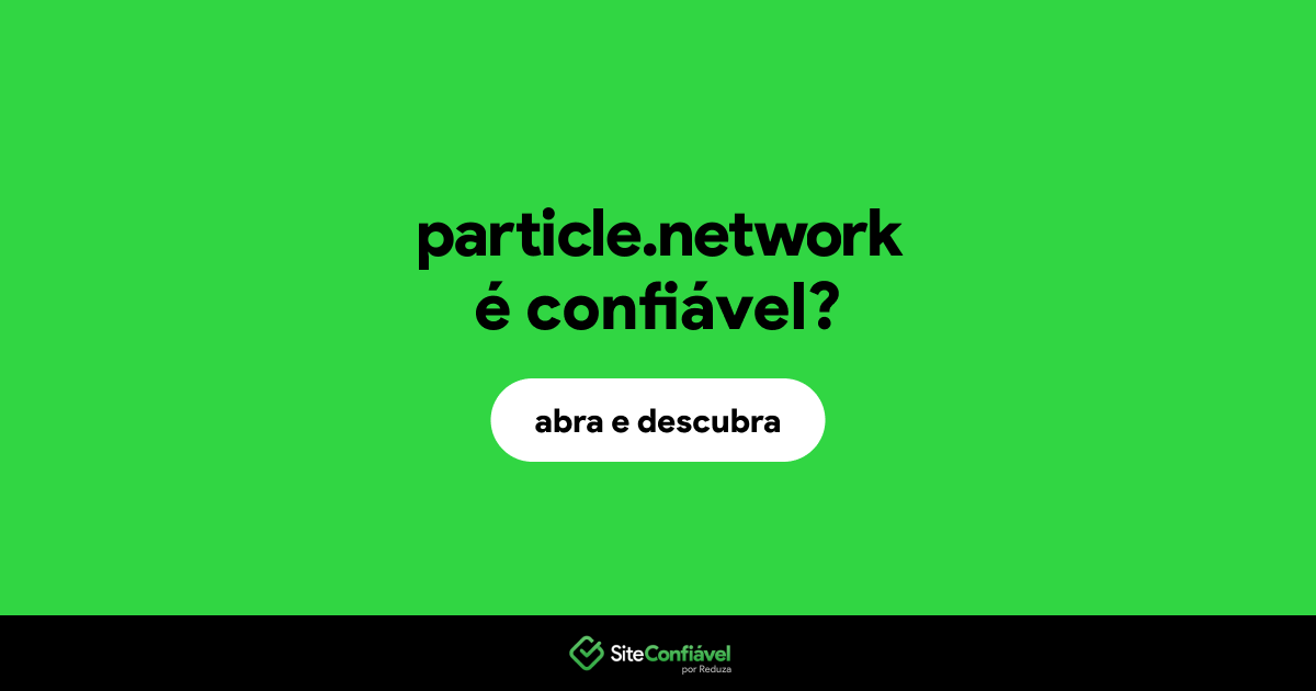 O site particle.network é confiável?