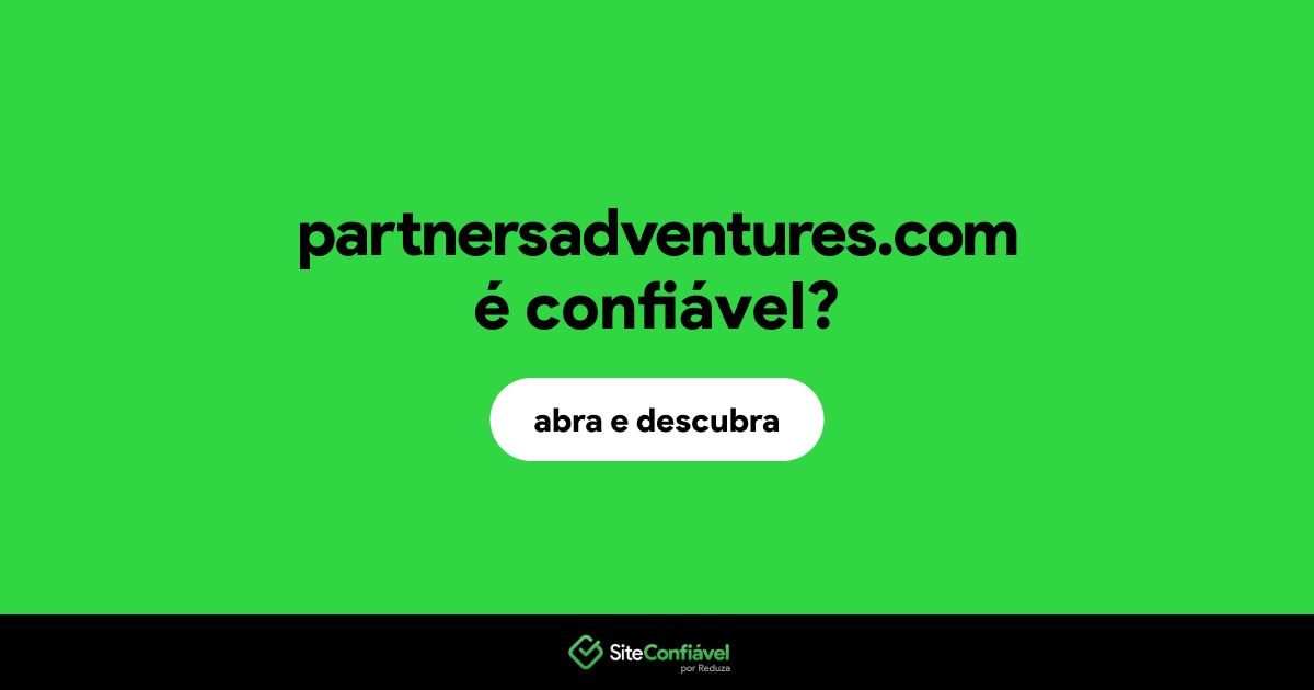 O site partnersadventures.com é confiável?