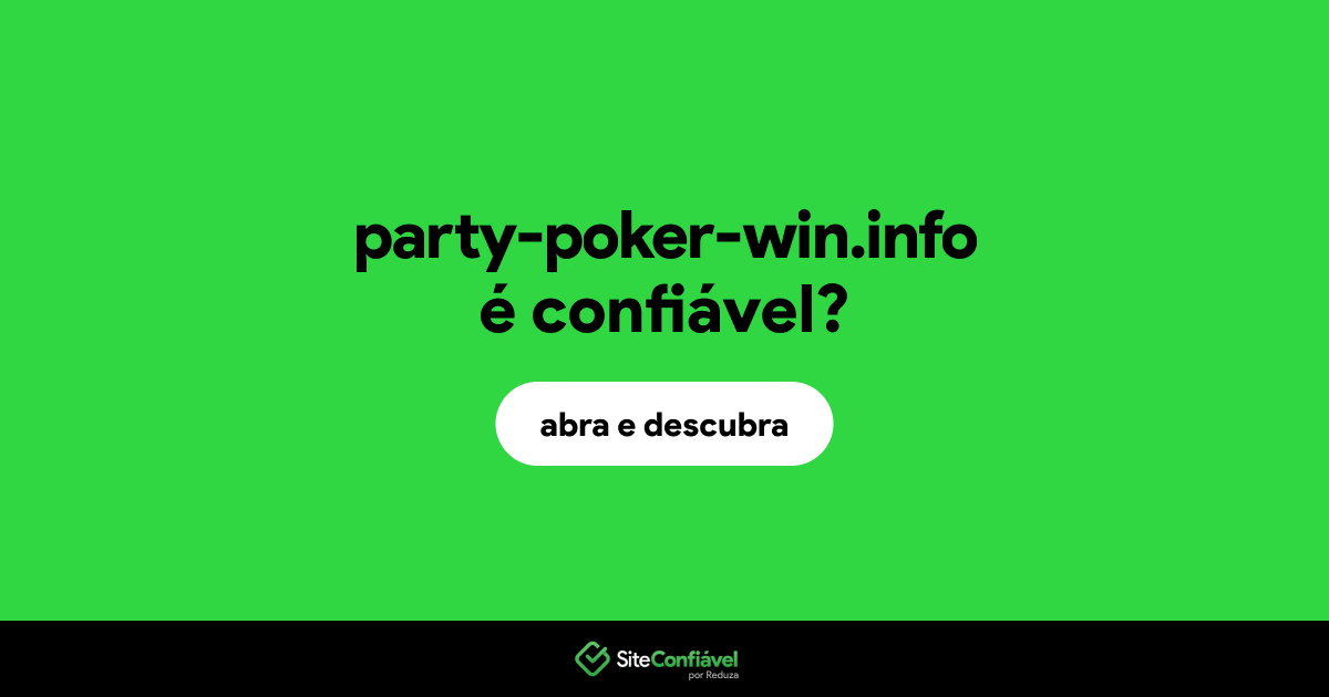 O site party-poker-win.info é confiável?