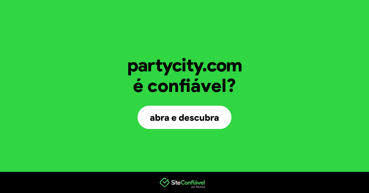 O site partycity.com é confiável?