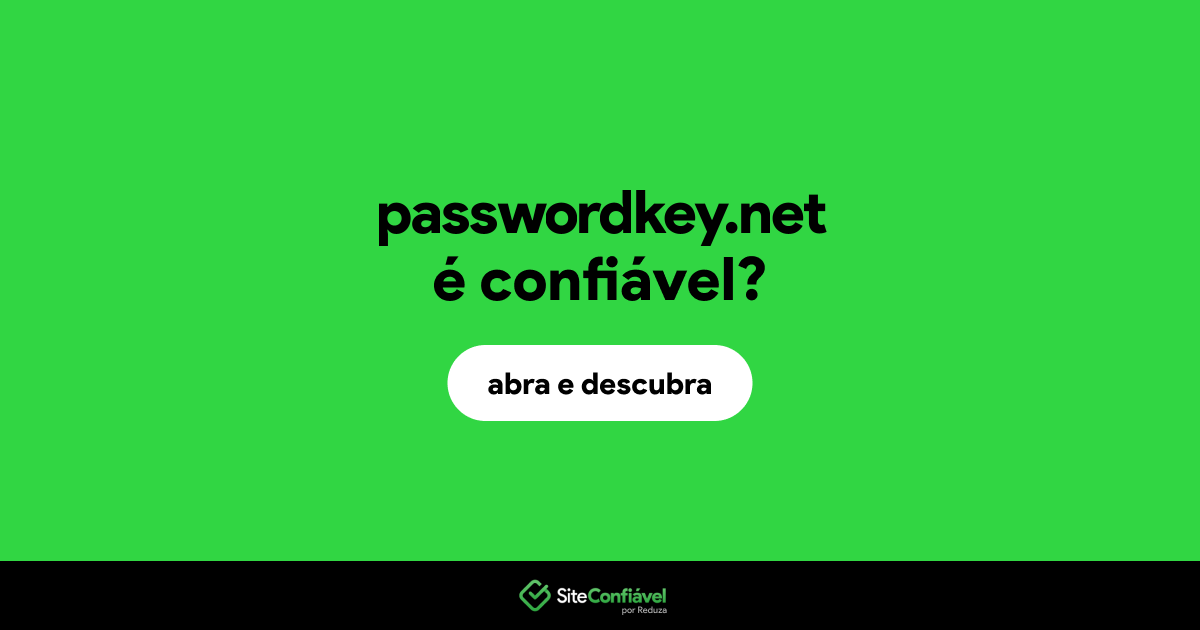 O site passwordkey.net é confiável?