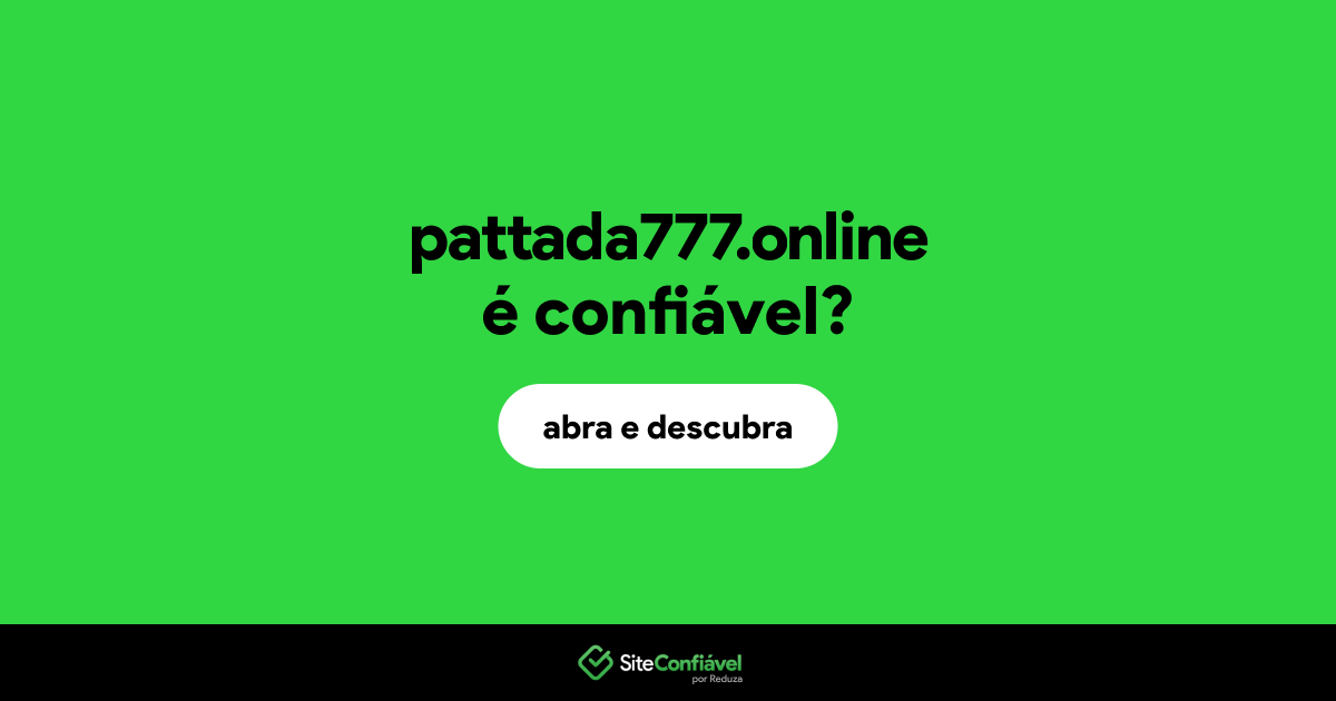 O site pattada777.online é confiável?
