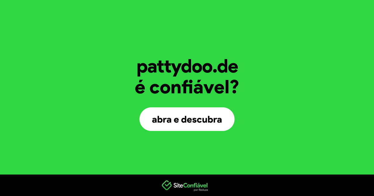 O site pattydoo.de é confiável?