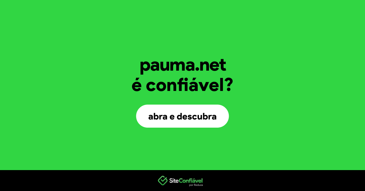O site pauma.net é confiável?
