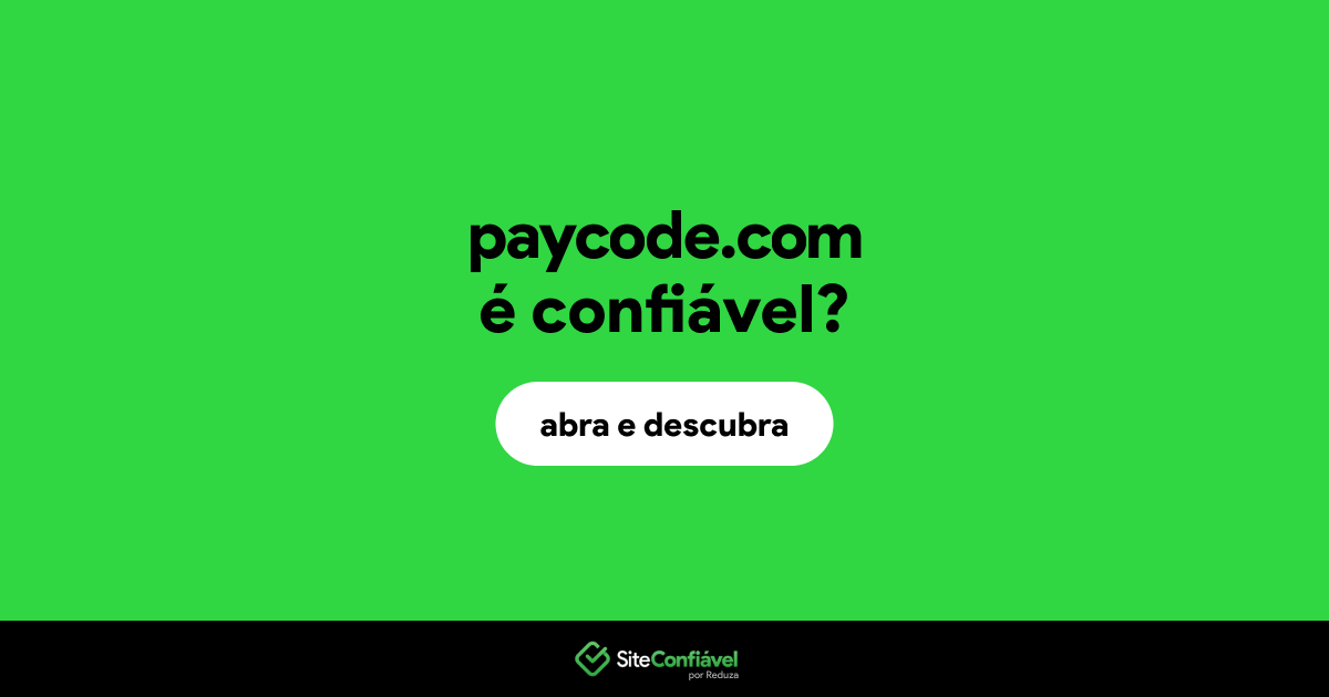 O site paycode.com é confiável?
