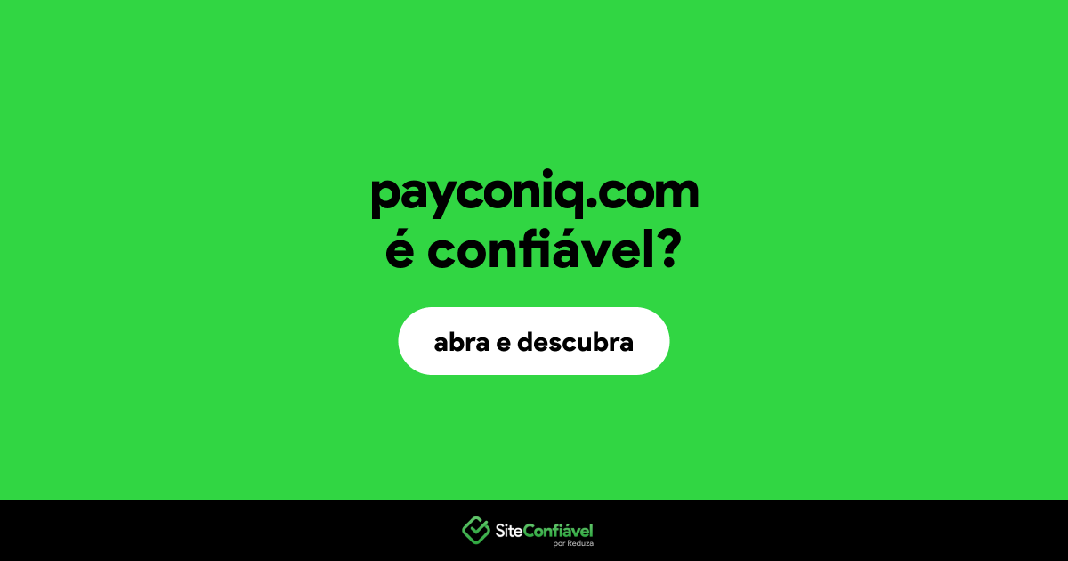 O site payconiq.com é confiável?