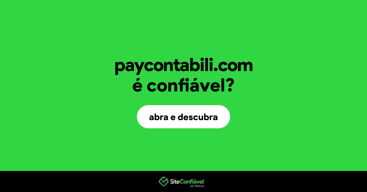 O site paycontabili.com é confiável?