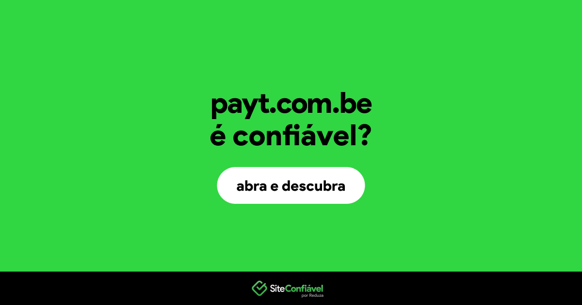 O site payt.com.be é confiável?