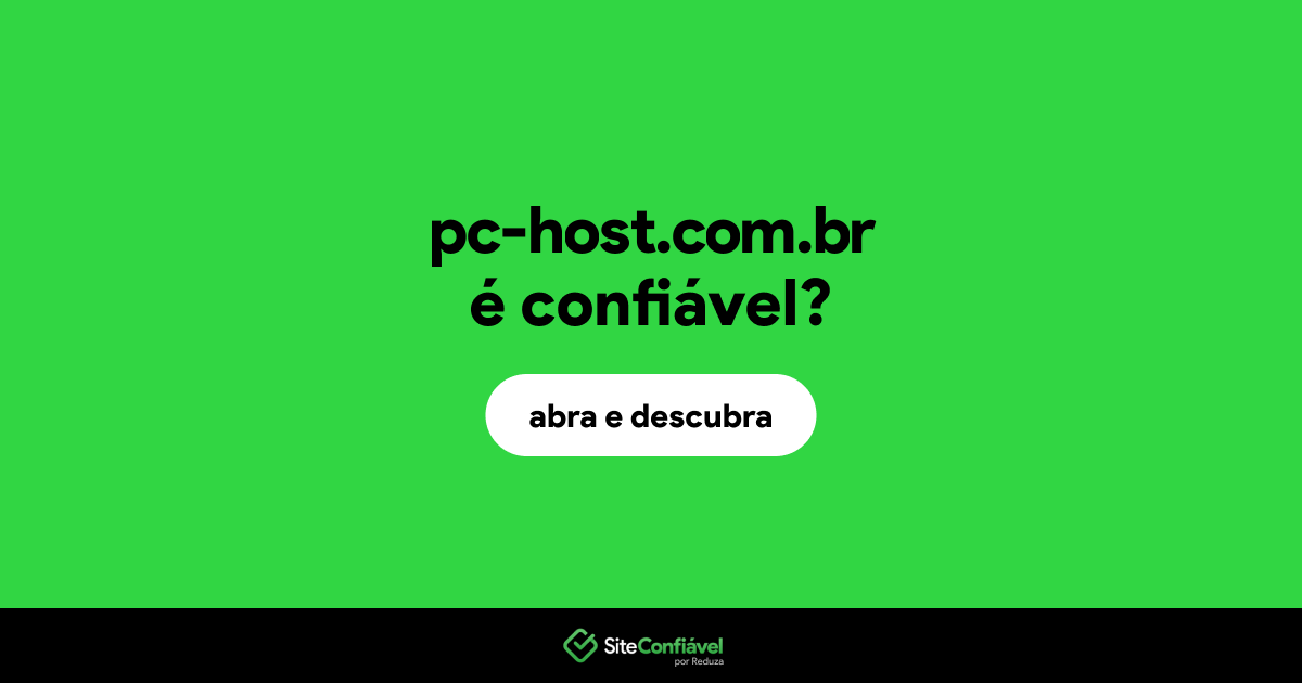 O site pc-host.com.br é confiável?