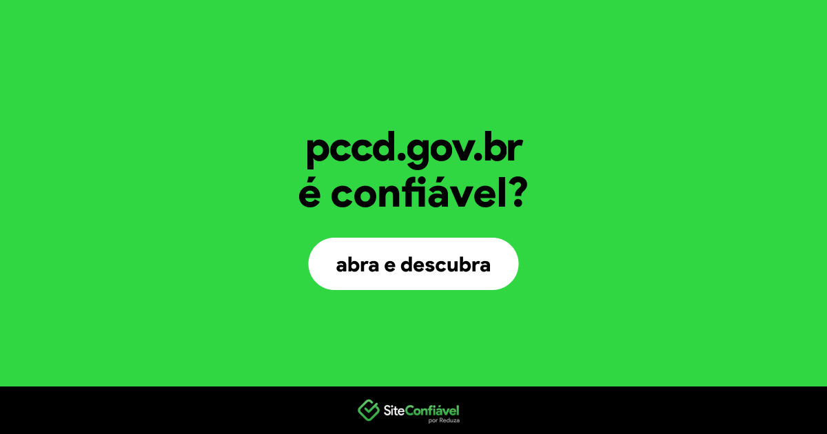 O site pccd.gov.br é confiável?