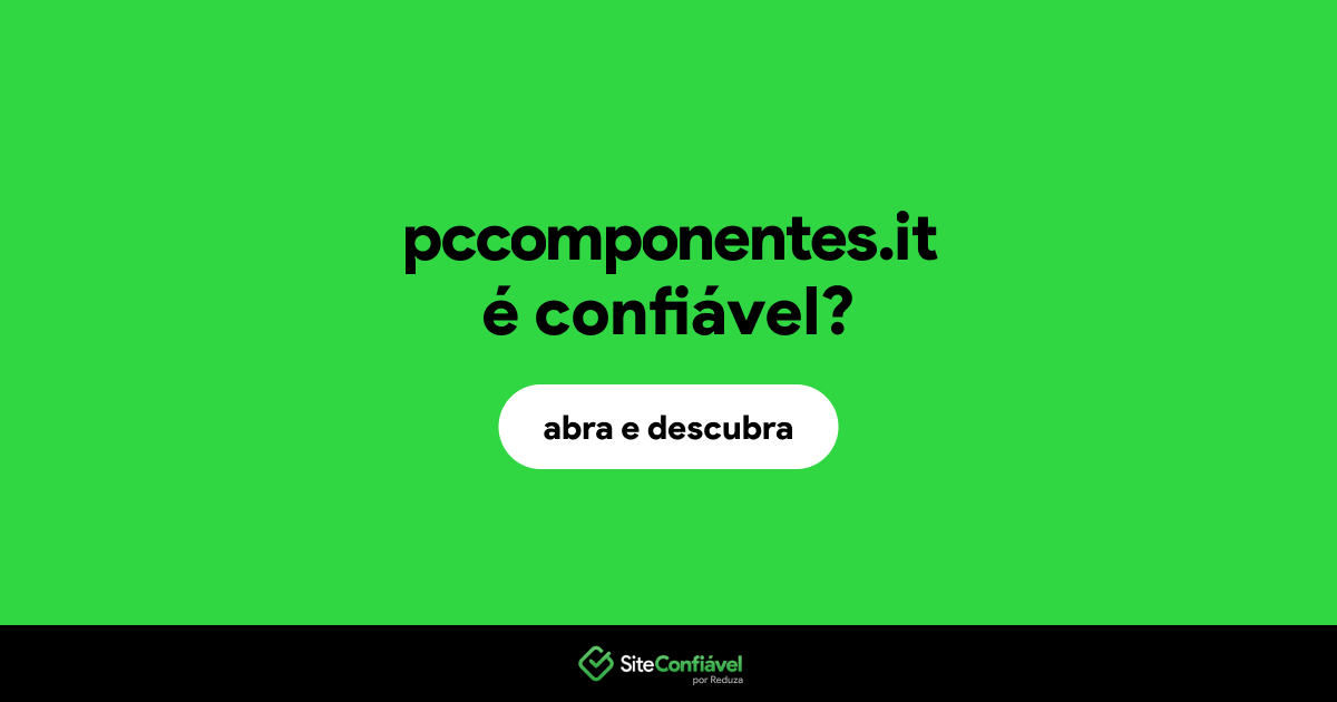 O site pccomponentes.it é confiável?