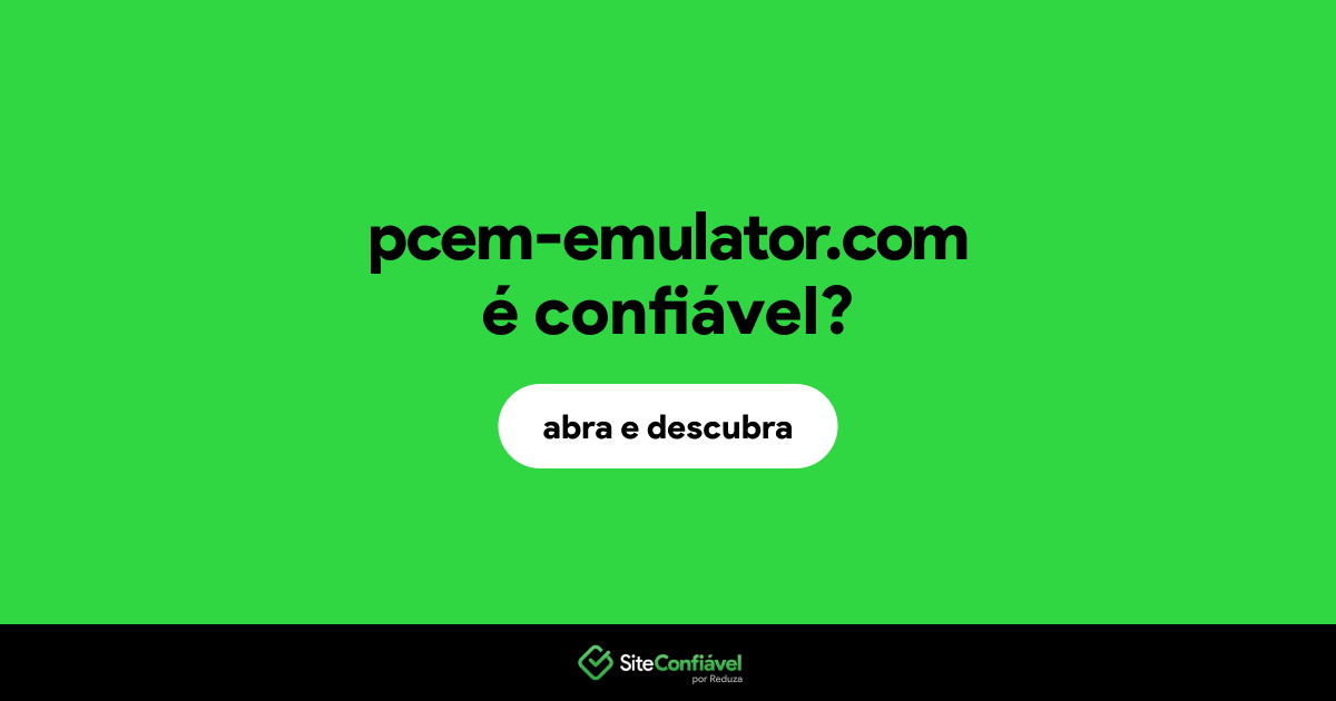 O site pcem-emulator.com é confiável?