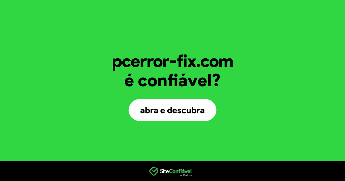 O site pcerror-fix.com é confiável?